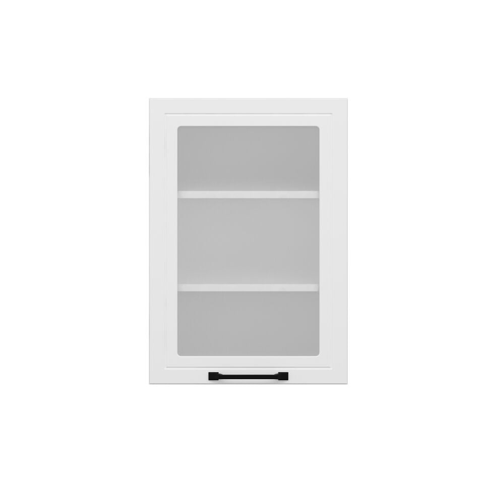 Alvinka Mutfak Modül Mbr_A Üst 1Dk2R 50-H72Cm Dolap Cam Beyaz Beyaz