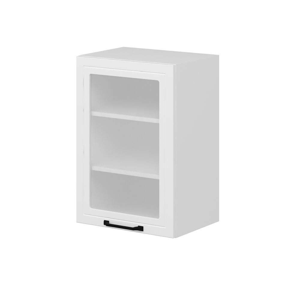 Alvinka Mutfak Modül Mbr_A Üst 1Dk2R 50-H72Cm Dolap Cam Beyaz Beyaz