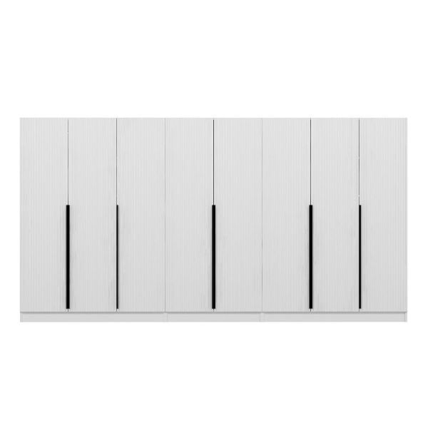 Kale Plus 8 Mebran Kapaklı 4Ç Dolap Beyaz Mebran