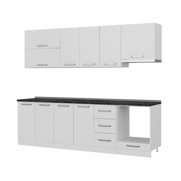 Minar 260 Cm Mutfak Dolabı Beyaz 260-B5