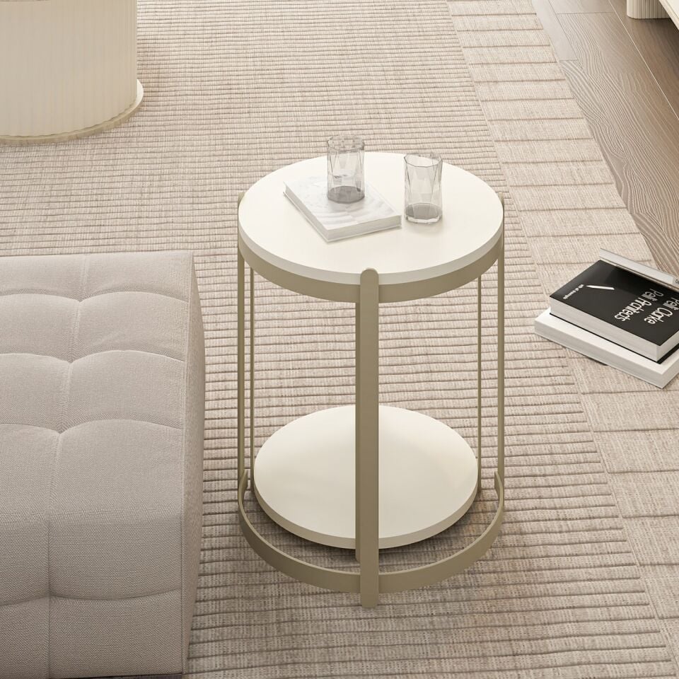 Valento Zigon Sehpa Büyük 2Li Metal