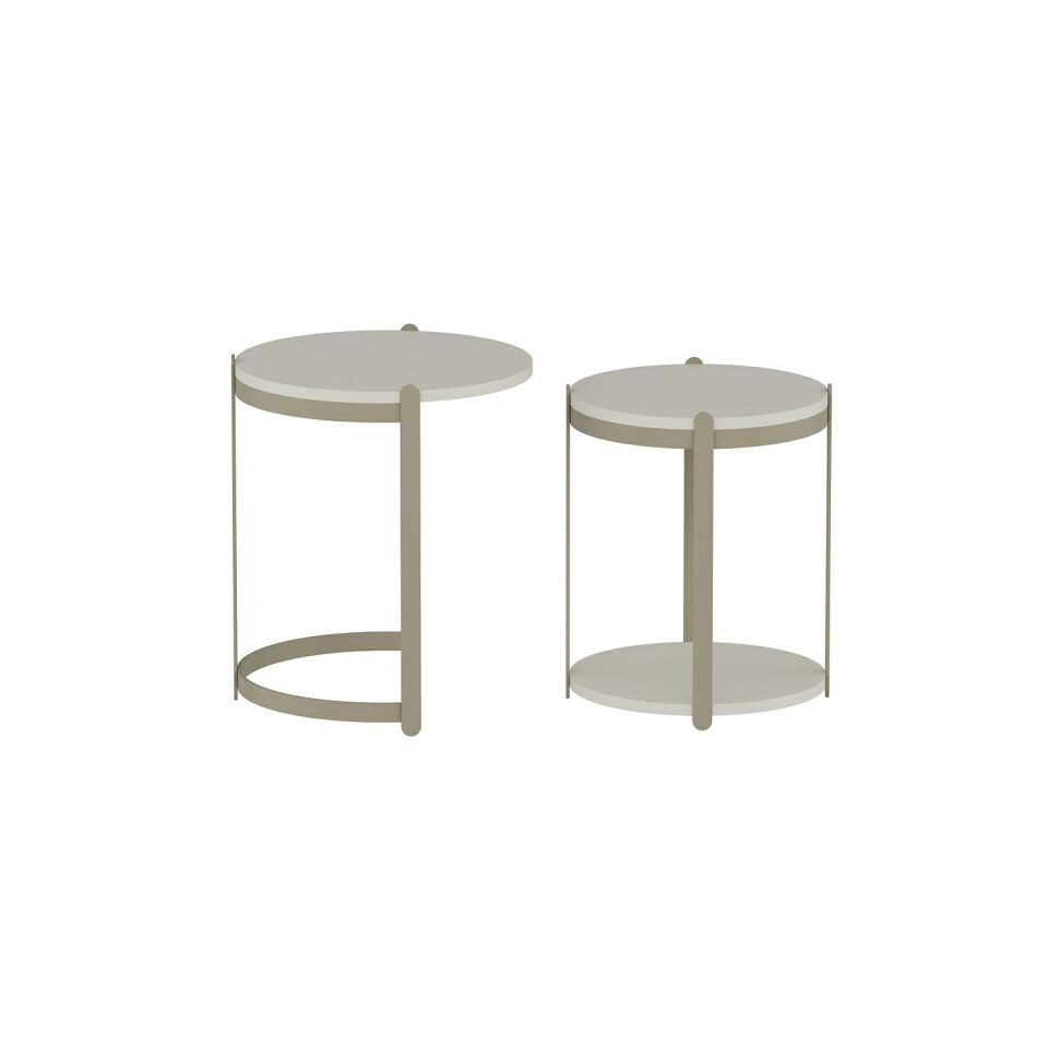 Valento Zigon Sehpa Büyük 2Li Metal