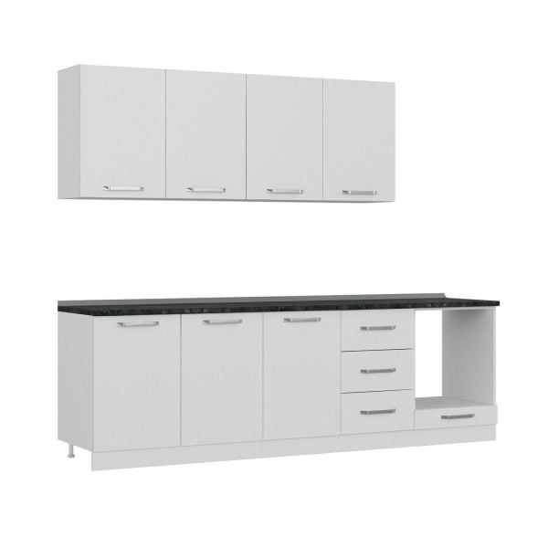 Minar 260 Cm Mutfak Dolabı Beyaz 260-B6