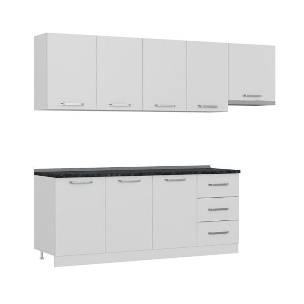 Minar 260 Cm Mutfak Dolabı Beyaz 260-B7