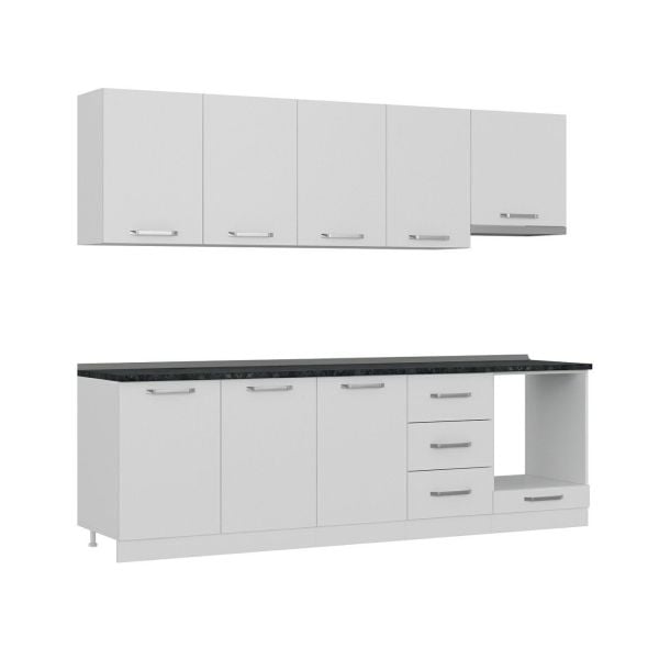 Minar 260 Cm Mutfak Dolabı Beyaz 260-B8