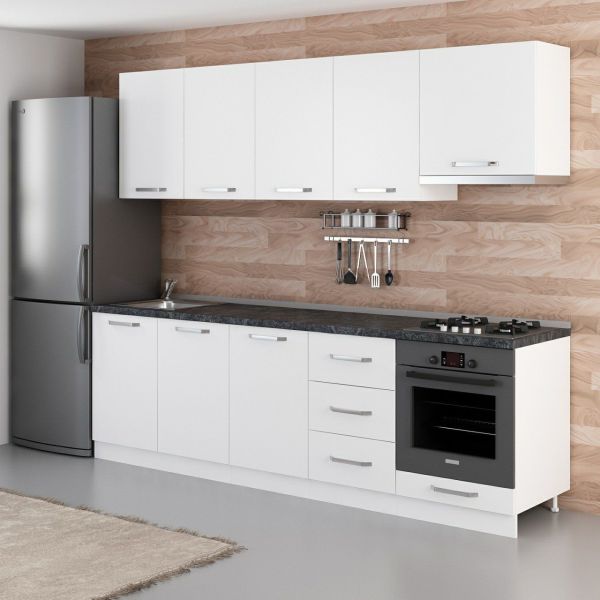 Minar 260 Cm Mutfak Dolabı Beyaz 260-B8