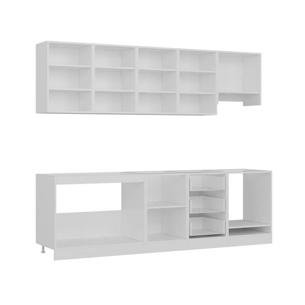 Minar 260 Cm Mutfak Dolabı Beyaz 260-B8