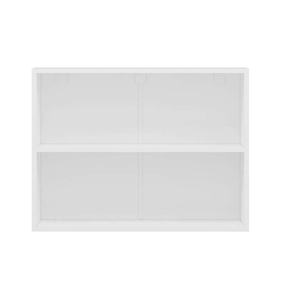 Alvinka Mutfak Modül Mbr_A Üst 2Yk1R 80-H60Cm Dolap Cam Beyaz Beyaz