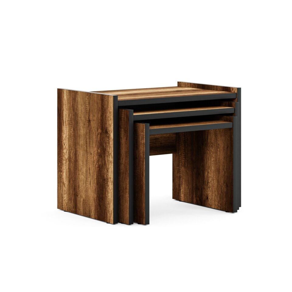 Cera ZG4 3'lü Zigon Sehpa - Ceviz