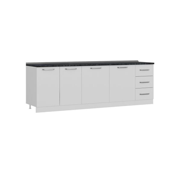 Minar 255 Cm Mutfak Dolabı Beyaz 255-B1-Alt Modül