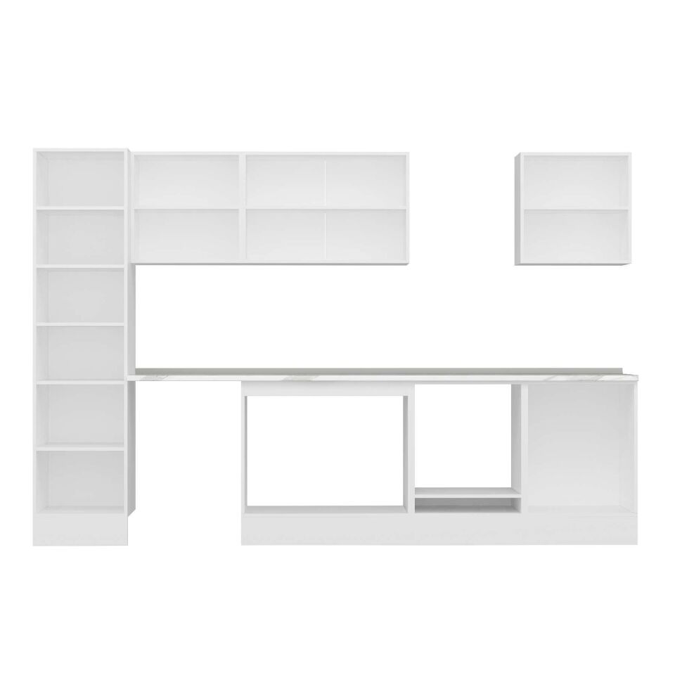 Alvinka 320X210 Cm Klasik Mebran Mutfak Dolabı Mb-E90B50S60-2 Mebran | Kumtaşı - Suntalam