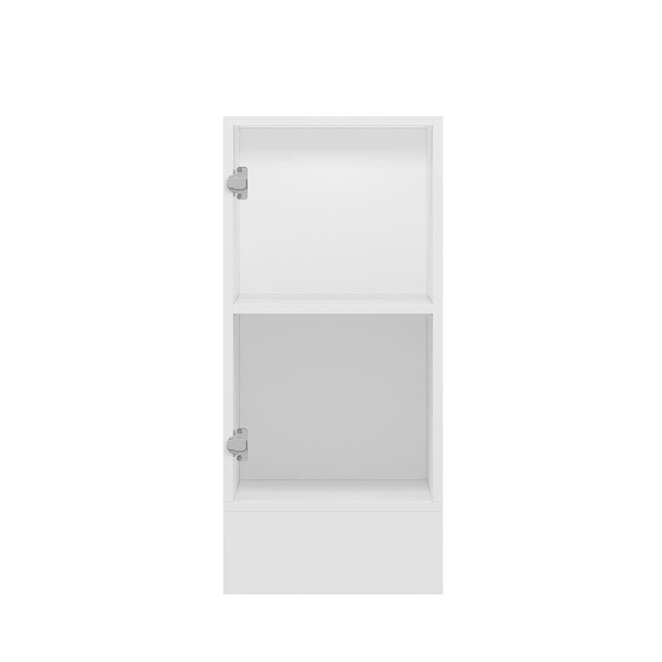 Alvinka Mutfak Modül Mbr_A Alt 1K1R 40Cm Dolap Beyaz Antrasit