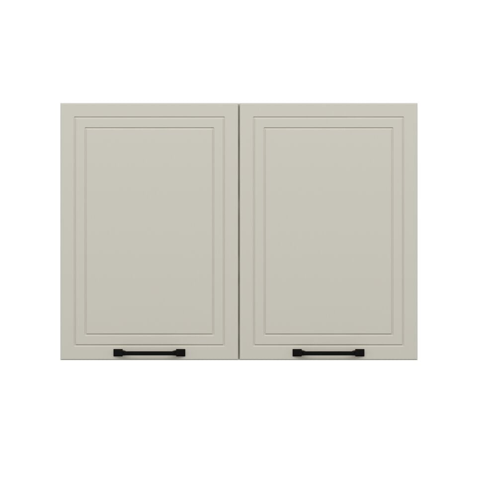 Alvinka Mutfak Modül Mbr_A Üst 2Dk1R 100-H72Cm Dolap Beyaz Kumtaşı Mdf
