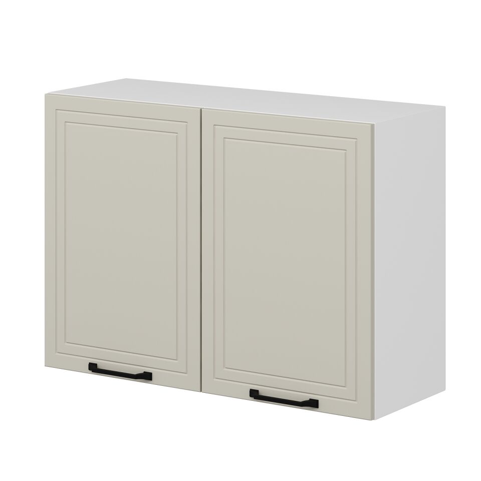 Alvinka Mutfak Modül Mbr_A Üst 2Dk1R 100-H72Cm Dolap Beyaz Kumtaşı Mdf