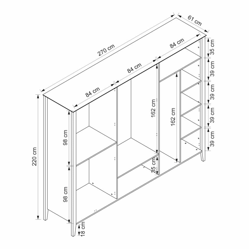 Marlo Gardrop 6K 2Ç Mbrn-Aytaşı-Derin Sepet