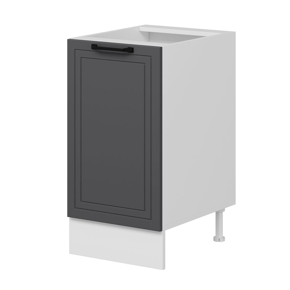 Alvinka Mutfak Modül Mbr_A Alt 1K1R 45Cm Dolap Beyaz Antrasit