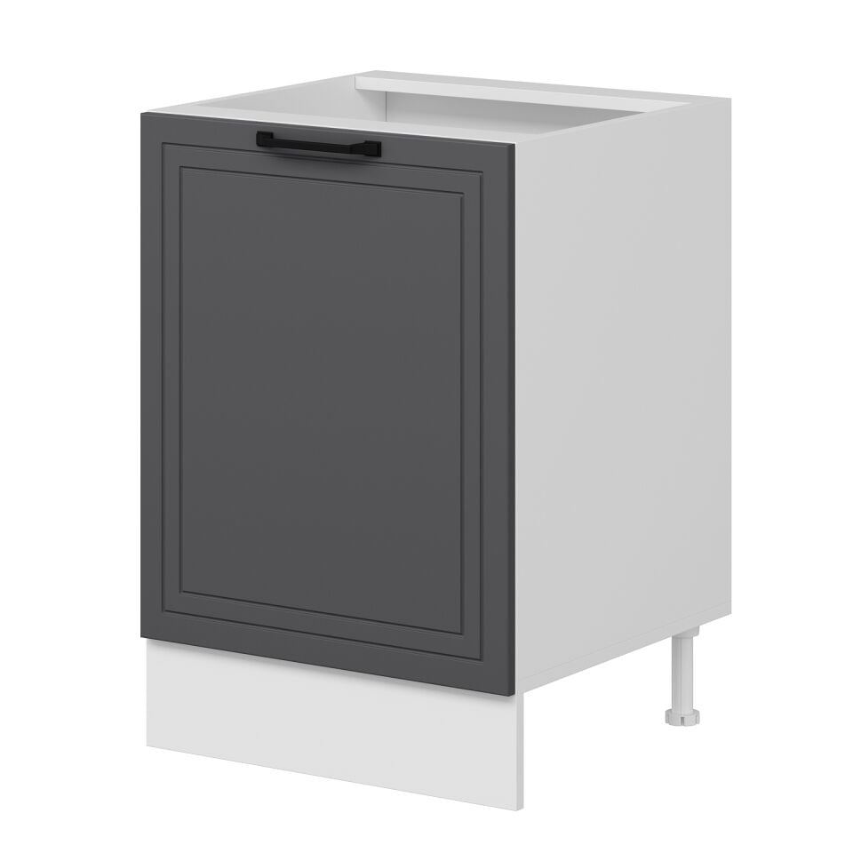 Alvinka Mutfak Modül Mbr_A Alt 1K1R 60Cm Dolap Beyaz Antrasit