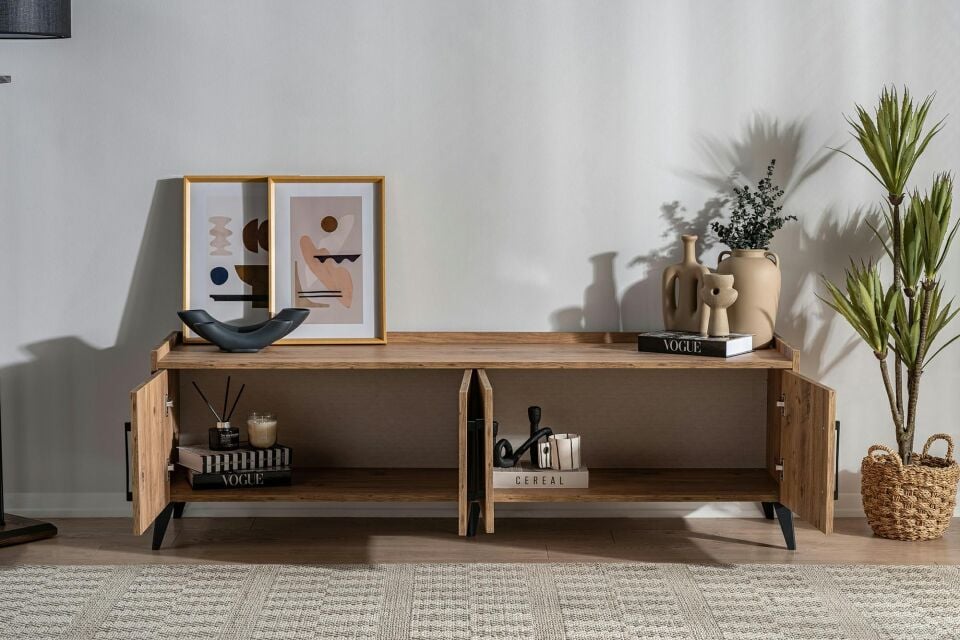 Ceramical TV1 Tv Ünitesi & Tv Sehpası - Çam