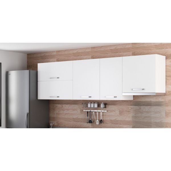 Minar 255 Cm Mutfak Dolabı Beyaz 255-B7-Üst Modül