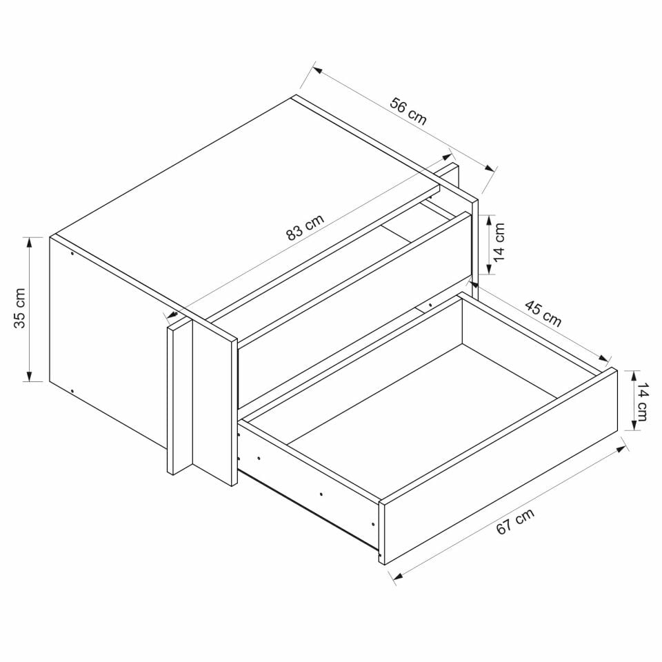 Marlo 6K Dolap Çekmece Modül-Aytaşı