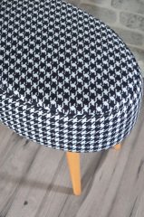 Rossi Oval Puf Kazayağı Desenli