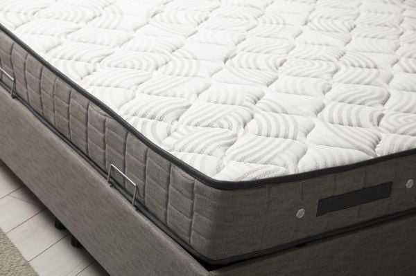 Motya Baza Başlık Yatak Seti - Açık Gri 160x200