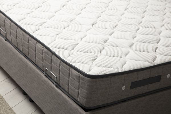 Motya Baza Başlık Yatak Seti - Açık Gri 90x190