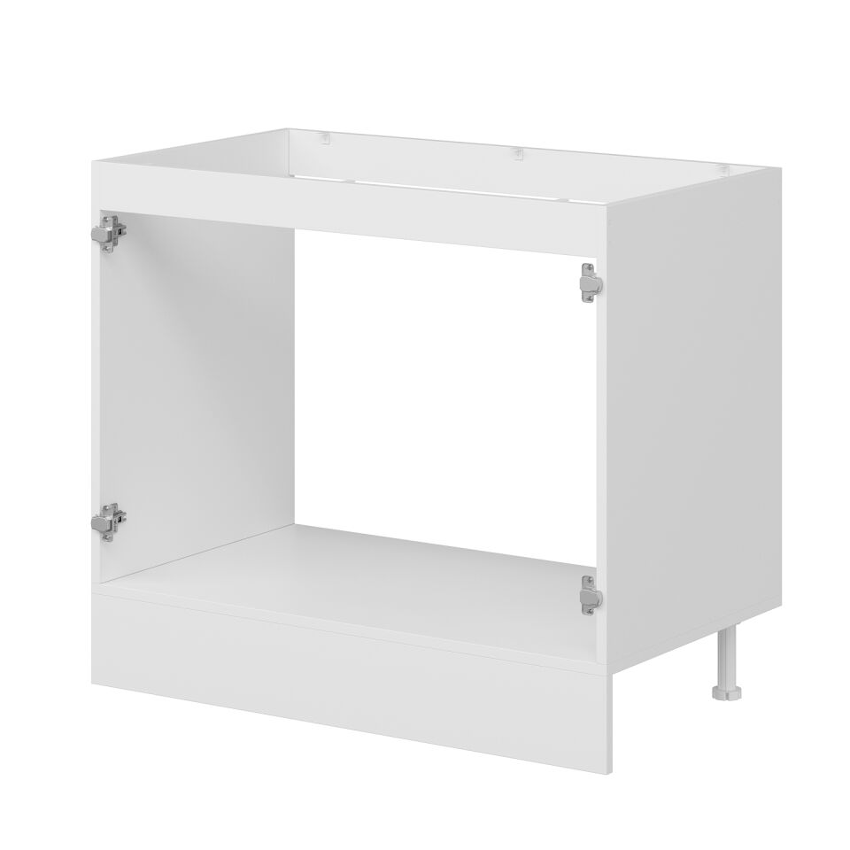 Alvinka Mutfak Modül Mbr_A Alt 2K 100Cm Evye Dolap Beyaz Antrasit