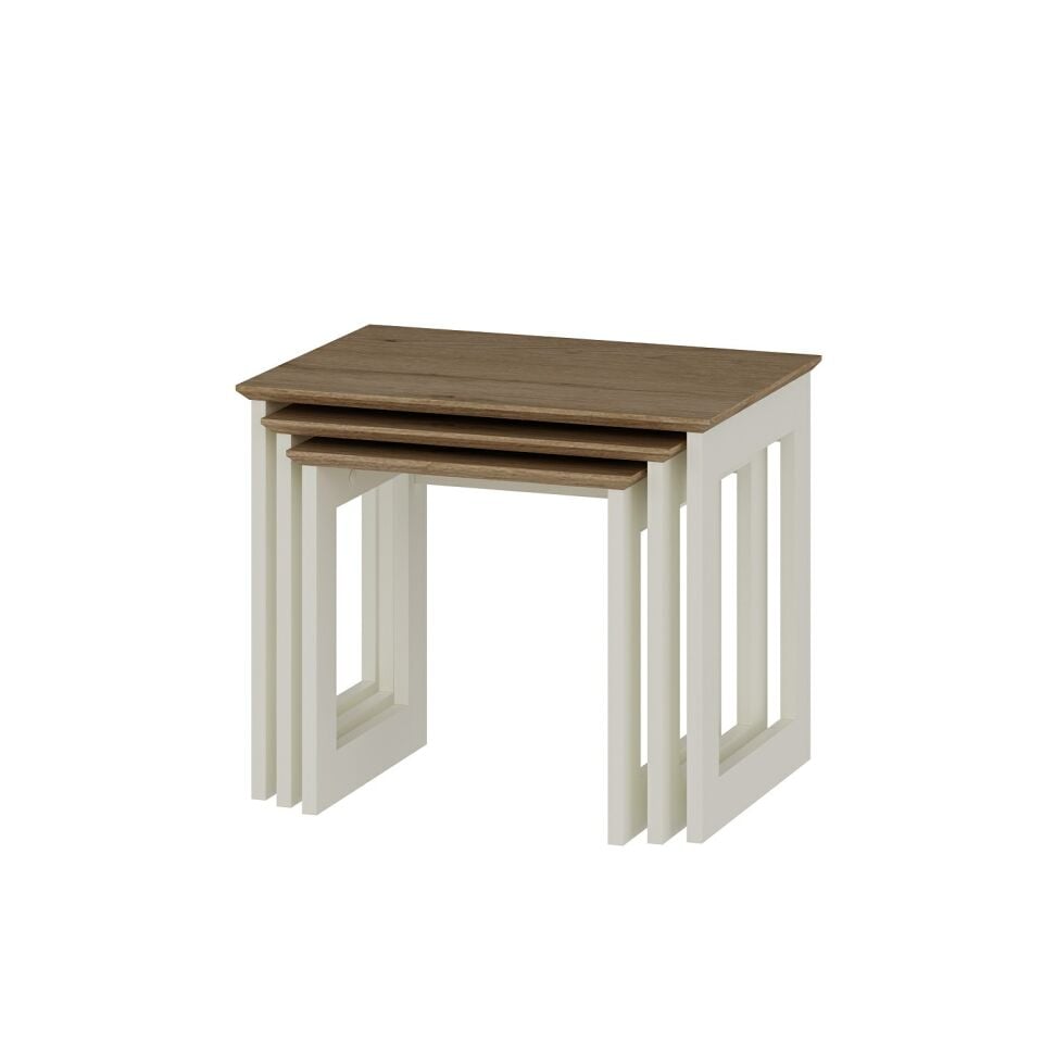 Marlo Yan Sehpa 3Lü-Aytaşı-Derin Sepet