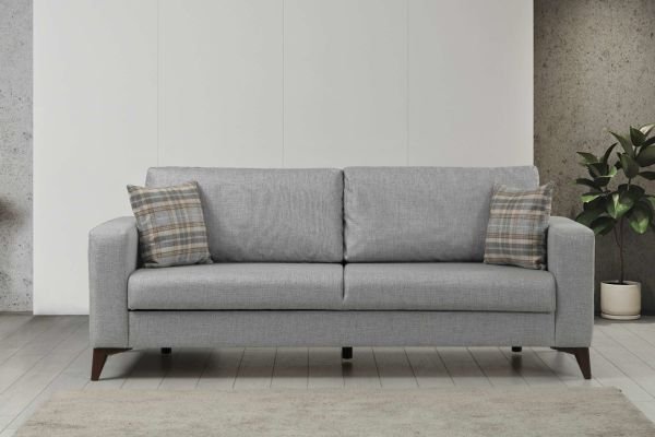 Kristal 3+1 Berjer Koltuk Takımı Açık Gri + Koyu Gri