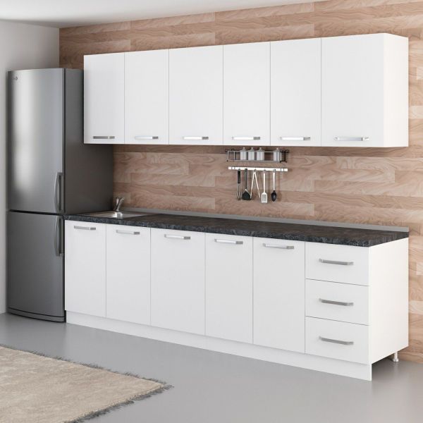 Minar 265 Cm Mutfak Dolabı Beyaz 265-B1