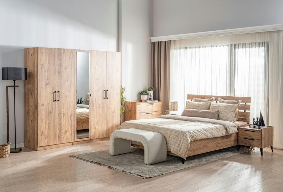 Ceramical Yatak Odası Takımı - Çam