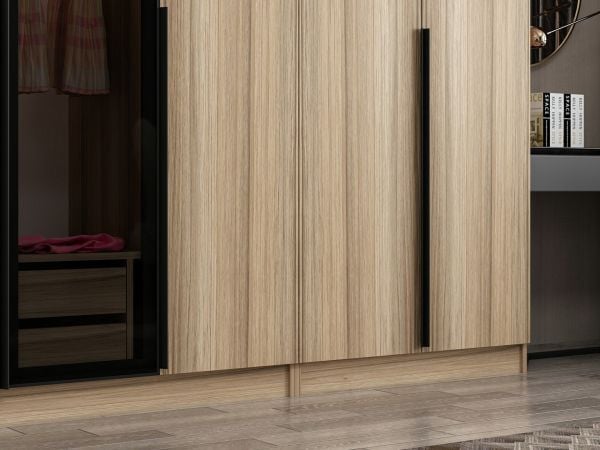 Kale Plus 8 Kapaklı 2Ç Dolap Dore Plus Dore Füme Cam