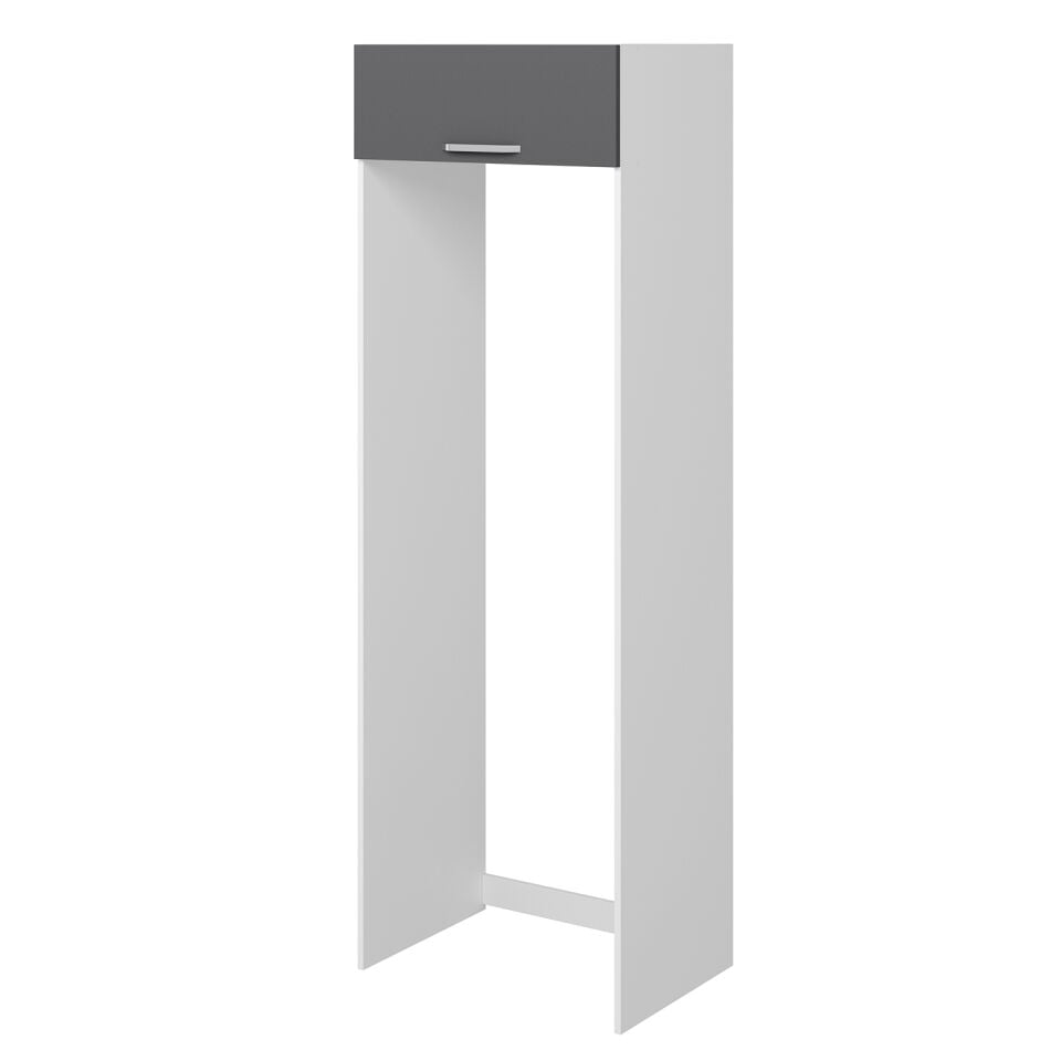 Alvinka Mutfak Modül 90-H240Cm Buz Dolabı Antrasit