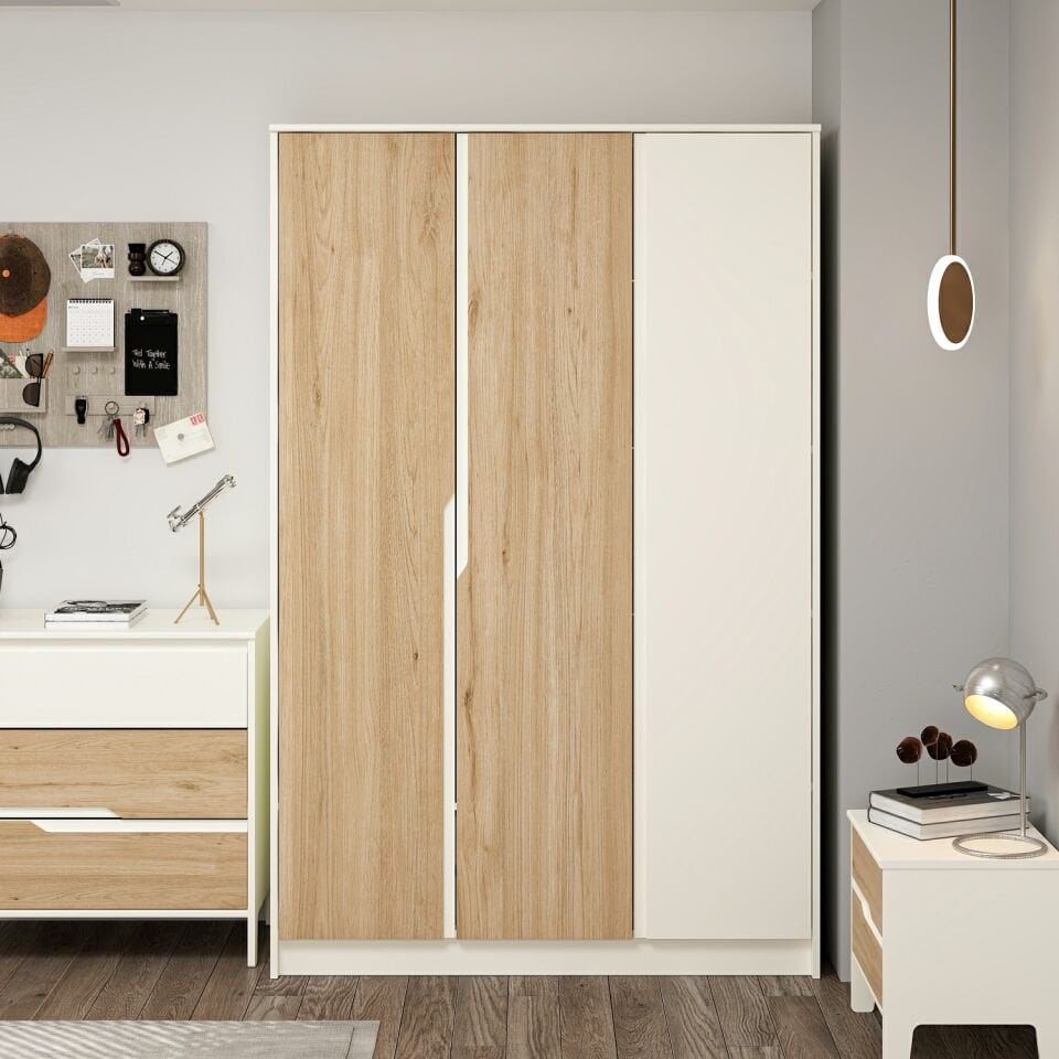 Ruby 3 Kapaklı Dolap-Aytaşı-Derin Sepet