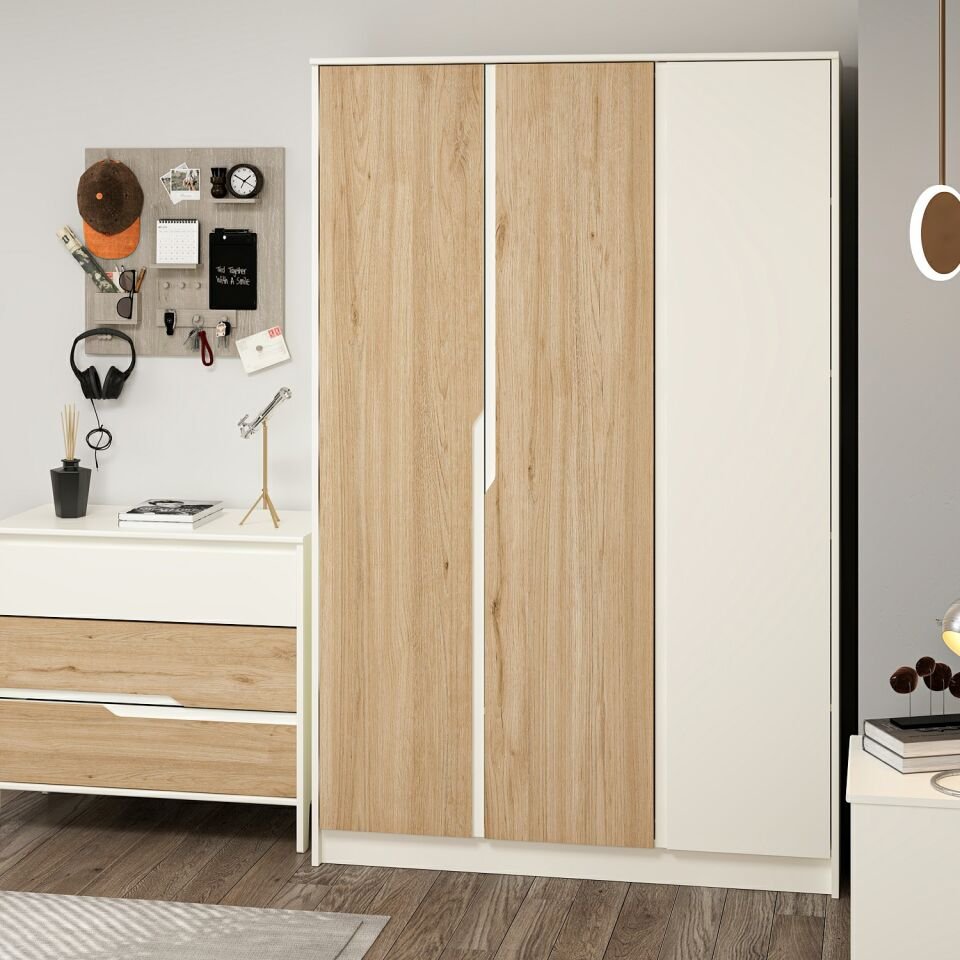 Ruby 3 Kapaklı Dolap-Aytaşı-Derin Sepet