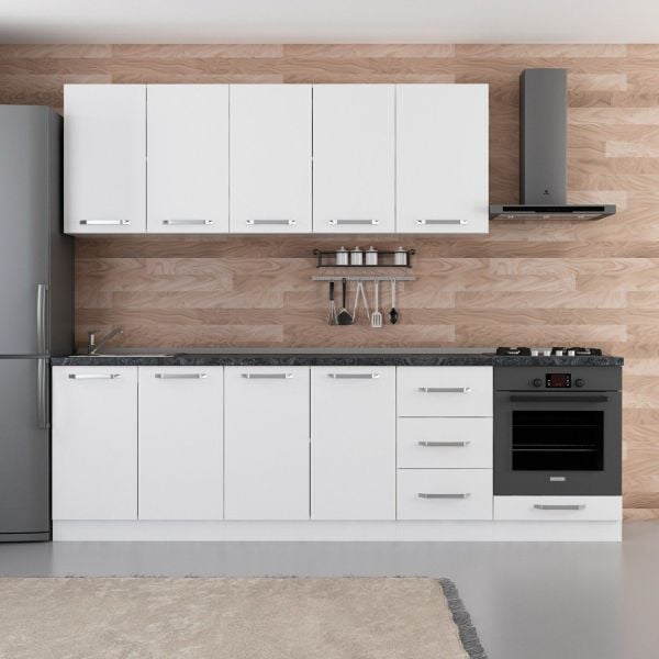 Minar 265 Cm Mutfak Dolabı Beyaz 265-B3