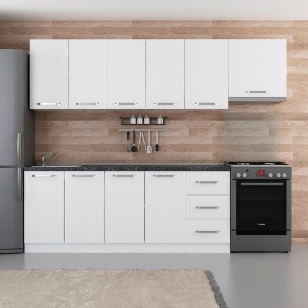 Minar 265 Cm Mutfak Dolabı Beyaz 265-B4