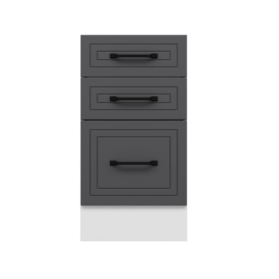 Alvinka Mutfak Modül Mbr_A Alt 3Ç1B2K 45Cm Dolap Beyaz Antrasit