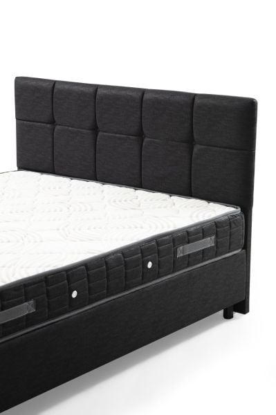 Vitalia Baza Başlık Yatak Seti - Antrasit 160x200