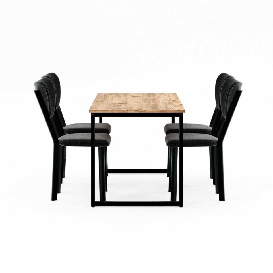 Ceramical MMT Mutfak Masa Takımı - 70x140 cm - Çam