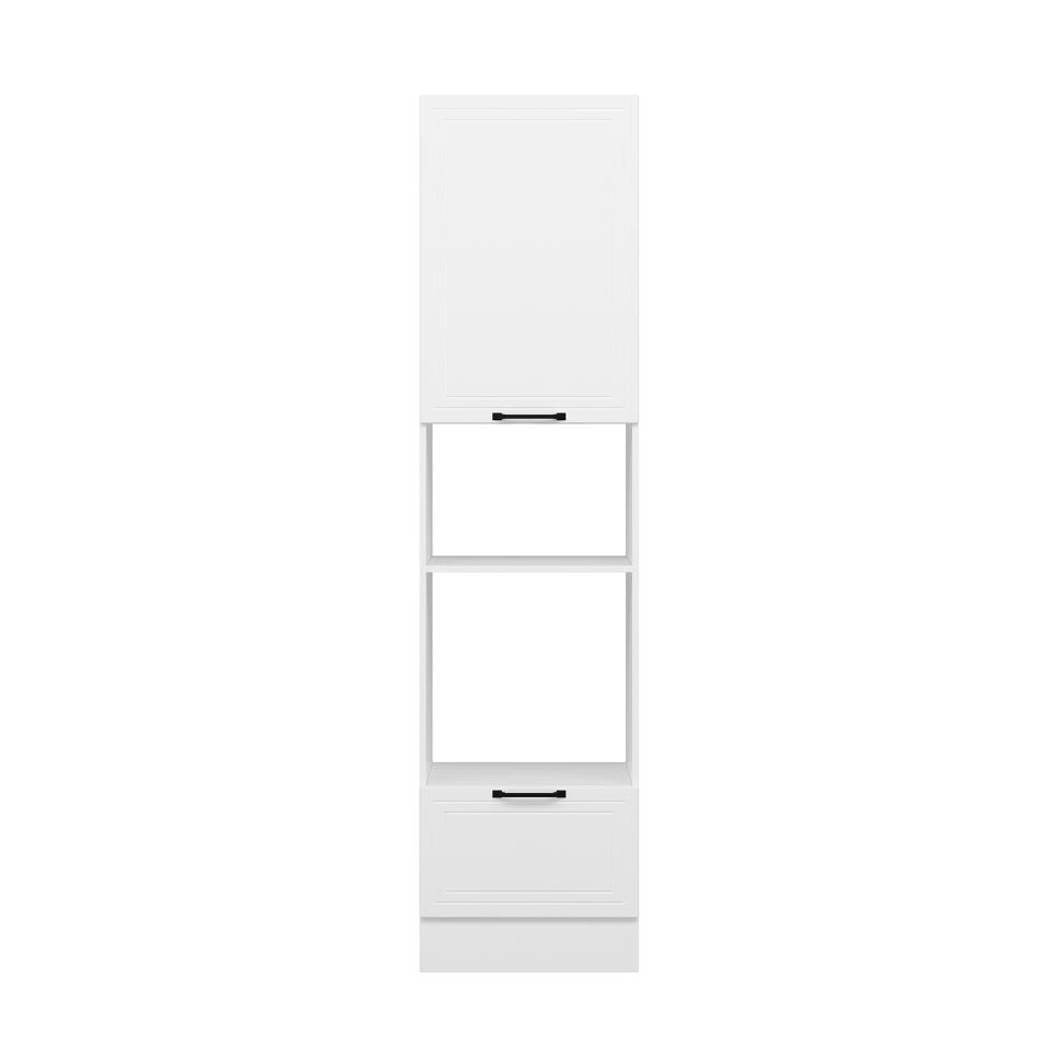 Alvinka Mutfak Modül Mbr_A 60-H240Cm Boy Ank Dolabı Beyaz Beyaz Mdf