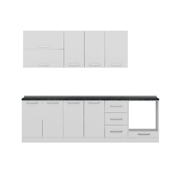 Minar 265 Cm Mutfak Dolabı Beyaz 265-B6