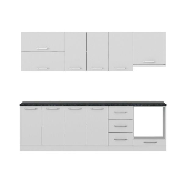 Minar 265 Cm Mutfak Dolabı Beyaz 265-B8