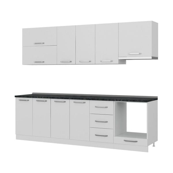 Minar 265 Cm Mutfak Dolabı Beyaz 265-B8