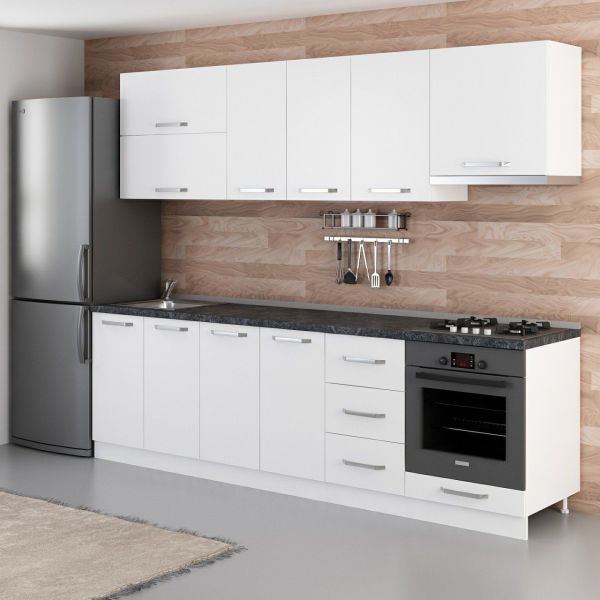 Minar 265 Cm Mutfak Dolabı Beyaz 265-B8