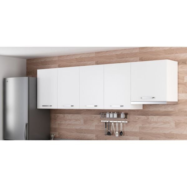 Minar 260 Cm Mutfak Dolabı Beyaz 260-B8-Üst Modül