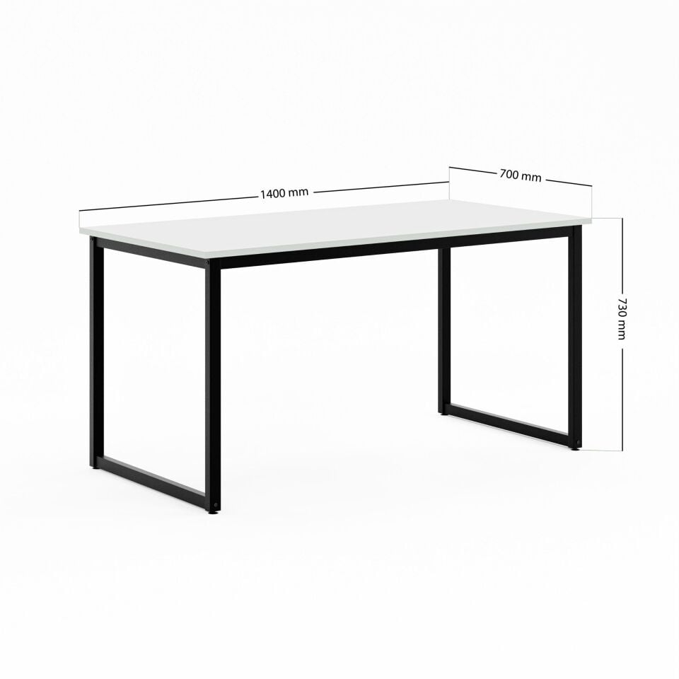 Ceramical MM1 Mutfak Masası - 70x140 cm - Beyaz