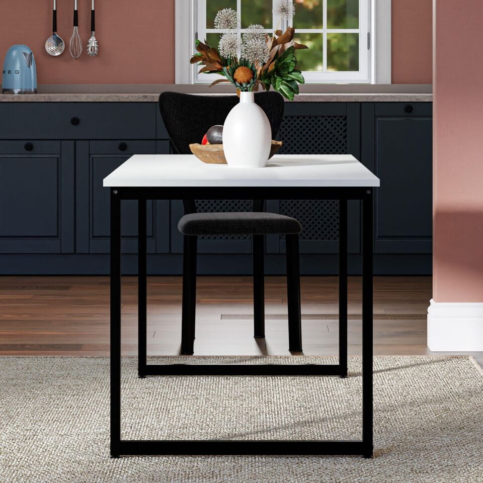 Ceramical MM1 Mutfak Masası - 70x140 cm - Beyaz