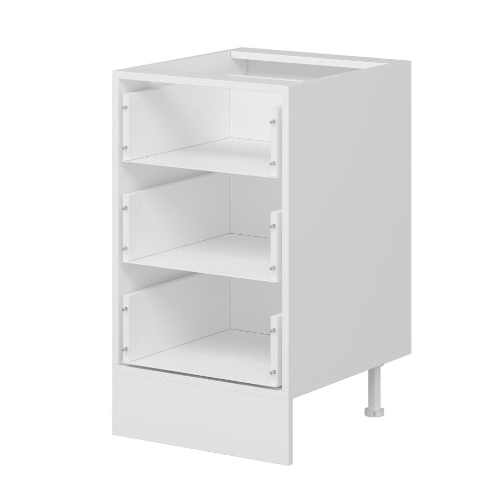 Alvinka Mutfak Modül Mbr_A Alt 3Ç Nray 50Cm Dolap Beyaz Antrasit